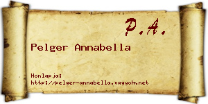 Pelger Annabella névjegykártya